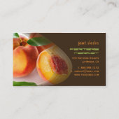 Carte De Visite Des pêches parfaitement fraîches (Dos)