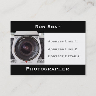 Carte de visite des photographes de caméra des ann