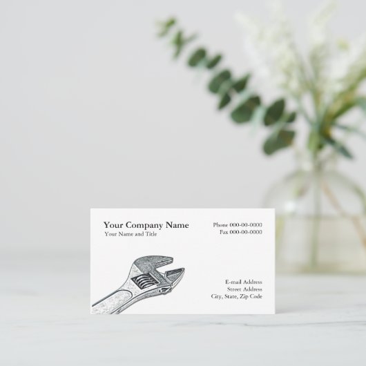 Carte de visite des plombiers (Debout devant)