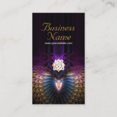 Carte de visite des plumes fractales du Tarot (Dos)