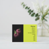 Carte de visite des pommes rouges (Debout devant)