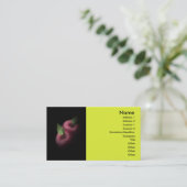 Carte de visite des pommes rouges (Debout devant)