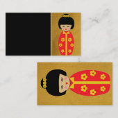 Carte de visite des poupées asiatiques (Devant / Derrière)