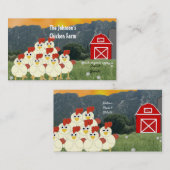 Carte de visite des producteurs de poulet (Devant / Derrière)