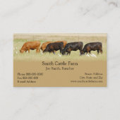 Carte de visite des producteurs laitiers de bovins (Devant)