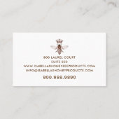 Carte de visite des produits d'abeilles miel (Dos)