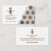 Carte de visite des produits d'abeilles miel (Devant / Derrière)
