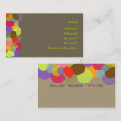 Carte De Visite Des rochers... couleurs vives et belles/arrière -  (Devant / Derrière)