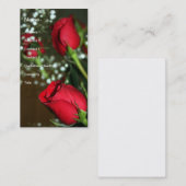 Carte de visite des Roses rouges (Devant / Derrière)