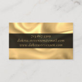 Carte De Visite Dés RPG | Marque de la tablette Imaginaire or (Dos)