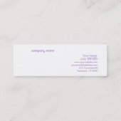 Carte de visite des séquences étincelantes rose ch (Dos)