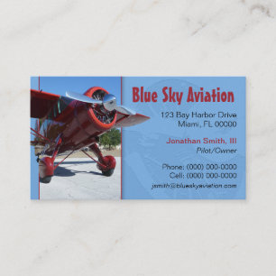 Carte de visite des services aéronautiques