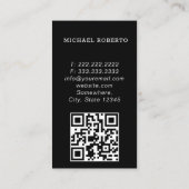 Carte de visite des services automobiles de luxe (Dos)