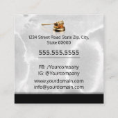 Carte de visite des services aux enchères (Dos)