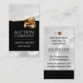 Carte de visite des services aux enchères (Devant / Derrière)