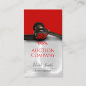 Carte de visite des services aux enchères (Devant)