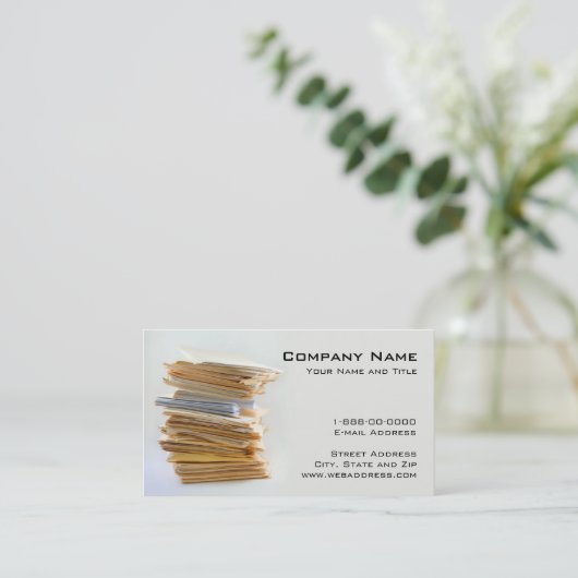 Carte de visite des services comptables (Debout devant)