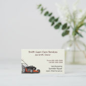 Carte de visite des services d'aménagement paysage (Debout devant)