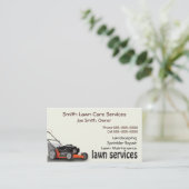 Carte de visite des services d'aménagement paysage (Debout devant)
