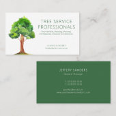 Carte de visite des services d'arborescence profes (Devant / Derrière)