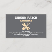 Carte de visite des services de bricolage gris pro (Devant)