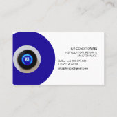 Carte de visite des services de climatisation (Dos)