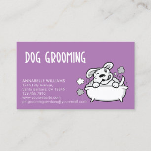 Carte de visite des services de culture de chiens