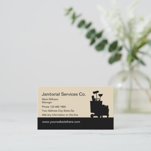 Carte de visite des services de gestion (Debout devant)