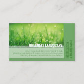 Carte de visite des services de jardin et de paysa (Devant)