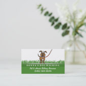 Carte de visite des services de marche et de pose (Debout devant)