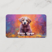 Carte de visite des services de marche pour chiens (Devant)