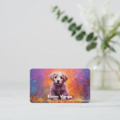 Carte de visite des services de marche pour chiens (Debout devant)