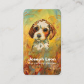 Carte de visite des services de marche pour chiens (Devant)