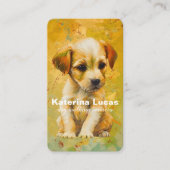 Carte de visite des services de marche pour chiens (Devant)