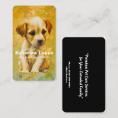 Carte de visite des services de marche pour chiens (Devant / Derrière)