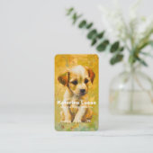 Carte de visite des services de marche pour chiens (Debout devant)