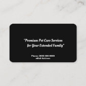 Carte de visite des services de marche pour chiens (Dos)