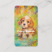 Carte de visite des services de marche pour chiens (Devant)