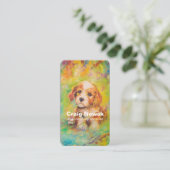 Carte de visite des services de marche pour chiens (Debout devant)