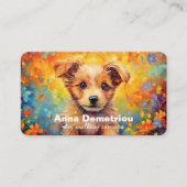 Carte de visite des services de marche pour chiens (Devant)