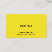 Carte de visite des services de mécanique automobi (Dos)