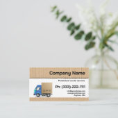 Carte de visite des services de messagerie (Debout devant)