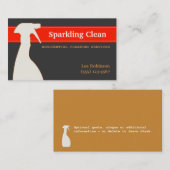 Carte de visite des services de nettoyage (Devant / Derrière)