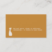 Carte de visite des services de nettoyage (Dos)