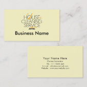 Carte de visite des services de nettoyage à domici (Devant / Derrière)