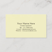 Carte de visite des services de nettoyage à domici (Dos)