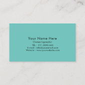 Carte de visite des services de nettoyage à domici (Dos)