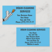 Carte de visite des services de nettoyage de drain (Devant / Derrière)