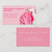 Carte de visite des services de nettoyage de maiso (Devant / Derrière)