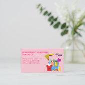 Carte de visite des services de nettoyage de maiso (Debout devant)